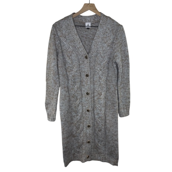 Cabi Sparkles Cable Knit Duster Cardigan Size Small - Picture 3 of 7